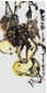 Qi Mengzhang 's freehand brushwork style ink wash painting (aka Chinese painting, literati painting, ink painting, ink brush painting): Gourd 3, 138×69cm, ink & color, thumbnail