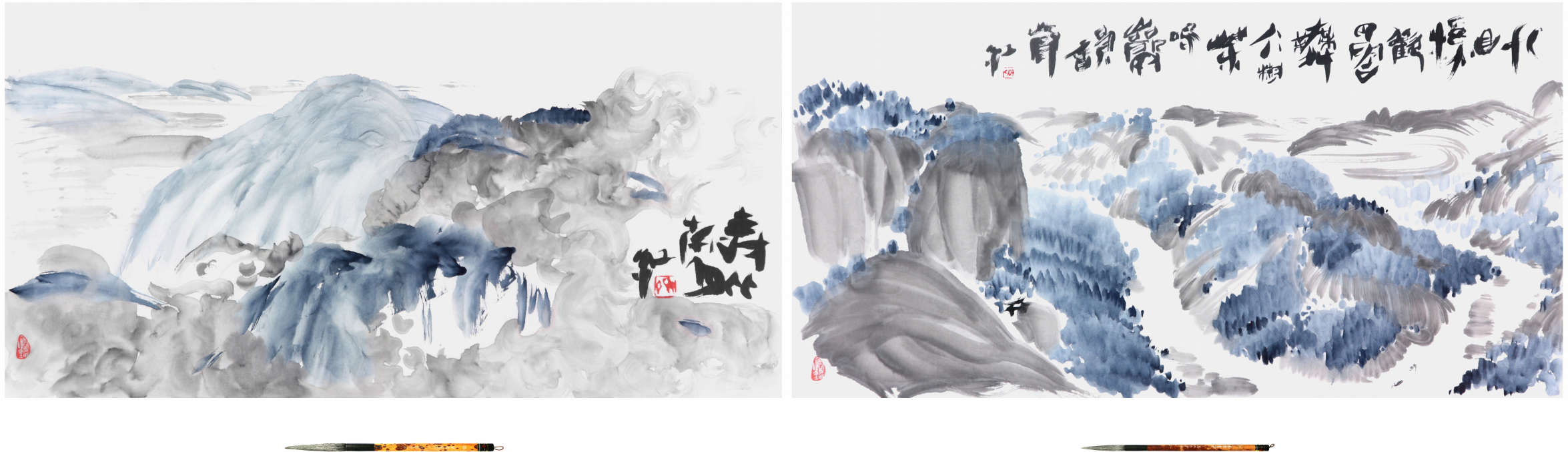Sai Koh (Qi Hong)’s Freehand Brushwork Chinese Paintings: landscape painting, literati painting, ink wash painting